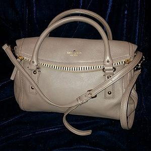 Kate Spade Crossbody Satchel  Handbag Brown Stone